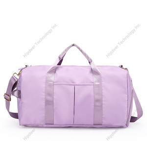 Bolsa de viaje deportiva plegable Lingge con logotipo personalizado, bolsa extensible de gran capacidad para separación en seco y húmedo, bolsa impermeable para natación y Fitness - Product Image 3