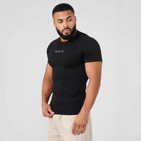T-shirt de sport pour homme, sans coutures, jacquard, manches raglan, col rond, séchage rapide, respirant, anti-humidité, extensible, fitness