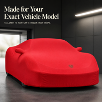 Housse de voiture extensible sur mesure pour Ferrari 488, 812, F8 Portofino – Satin doux, élasthanne, anti-poussière