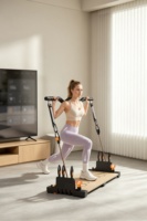 Équipement de fitness pour la maison, yoga, pilates, planche multifonction en bois pour pompes, tractions, squats, étirements, entraînement des hanches