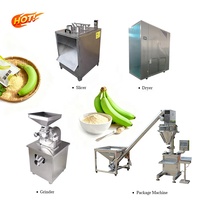 Prijsconcessies Automatische Bananenmeel Productielijn Grote Bananenpoeder Productielijn Weegbree Poederverwerkingsmachine