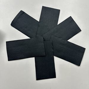 Serviettes en <span class=keywords><strong>papier</strong></span> biodégradables de qualité alimentaire <span class=keywords><strong>40x40</strong></span> grand restaurant noir - Product Image 3