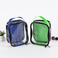 Sacs de voyage en PVC pour articles de toilette, trousse de maquillage transparente pour femmes et hommes