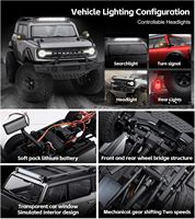 WLtoys 184023 RTR 1:18 2.4G 4WD RC Rock Crawler |   Camioneta Todoterreno con Luces LED, Eje Portal, Cambio de 2 Velocidades y M