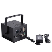 Projecteur laser RGBW haute puissance 10W avec contrôle DMX, 200 motifs, scanner pour concerts, discothèques, DJ et éclairage de fête