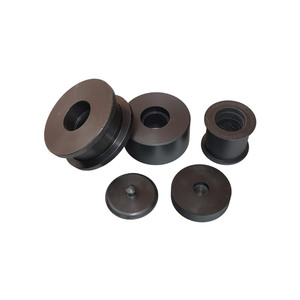 Piezas de nylon procesadas a medida, casquillos de plástico negros PA66, deslizadores para uso industrial - Product Image 1