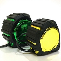 Mètre Ruban Portable Épaissi en Acier Inoxydable avec Revêtement Laser, 3m, 5m, 8m, 10m, Mesures Métriques/Impériales, avec Housse de Protection