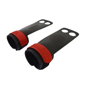 ที่จับยกน้ำหนักหนังและ PU รุ่น M.F MF-01076 พร้อมสายรัดโลหะกันลื่นสำหรับการออกกำลังกายในยิม - Product Image 5