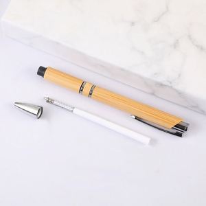 Hot-Selling Promotion Bamboo Retractable Ballpoint <b>Pen</b> Eco-Friendly Natural Wooden Oil-Based Creative Advertising <b>Gift</b> High - Product Image 3