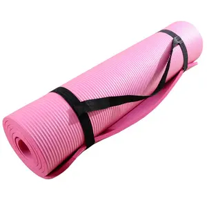8毫米6毫米NBR瑜伽垫层折叠厚Nbr瑜伽垫健身上海港工厂销售自有品牌防滑单色