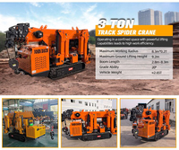 Grue araignée télécommandée en promotion, capacité de levage de 1,5t à 12t, gamme complète, certifiée CE, mini-grue sur chenilles pliable
