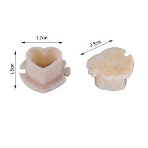 Capsules d'encre jetables pour tatouage en forme de cœur, coupelles de pigment colorées à fond épais pour accessoires de maquillage permanent (PMU) - Product Image 6