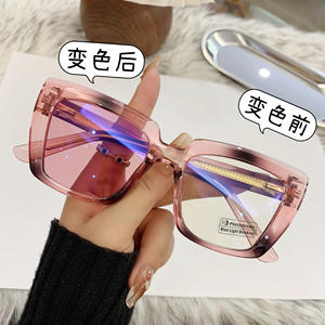 Gafas de Sol Fotocromáticas Anti Luz Azul para Mujer, Estilo Ojo de Gato, UV400, Montura de PC, a la Moda, Tendencia 2025 - Product Image 1