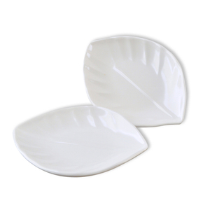Imprimés de feuilles de banane, plaques en <span class=keywords><strong>plastique</strong></span> incassables 7 pouces, forme unique, nouveau produit 2019 - Product Image 1