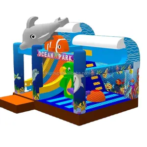 Amusement Park Game Zone Sea Animal Theme Ocean Park Inflatable Bouncer Castle Bounce House