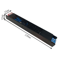 Alimentation à découpage AC-DC 400W 24V, efficacité 84%, protection contre les surtensions/courts-circuits, pour LED intérieure IP20