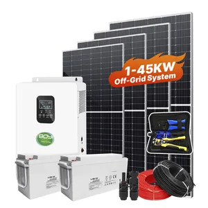 komplettsatz für zuhause kundenanpassung 5 kw 10 kw off-grid-solarenergiesystem mit reiner sinuswelle 380 v