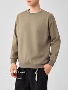 M-MAICCO/Maike Maglione Pullover da Uomo in Pile Ricamato Traspirante Antivento Eco-Friendly Tinta Unita Vestibilità Ampia Personalizzabile Autunno 2025 - Product Image 6