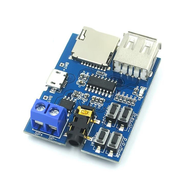TF Card U Disk MP3 Format Decoder Board Module Amplifier Decoding Audio Player