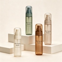 Emballage cosmétique de luxe, flacon de lotion en plastique rose de 80 ml et 100 ml avec pompe de pulvérisation pour brume corporelle, emballage pour soins de la peau, logo personnalisé