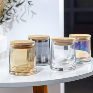 Vaso <span class=keywords><strong>de</strong></span> <span class=keywords><strong>Vidrio</strong></span> Personalizado <span class=keywords><strong>de</strong></span> 9oz/270ml <span class=keywords><strong>para</strong></span> <span class=keywords><strong>Velas</strong></span>, Recipientes Coloridos, <span class=keywords><strong>Frascos</strong></span> Transparentes Vacíos <span class=keywords><strong>de</strong></span> Lujo con <span class=keywords><strong>Tapa</strong></span> <span class=keywords><strong>para</strong></span> Fabricación <span class=keywords><strong>de</strong></span> <span class=keywords><strong>Velas</strong></span> - Product Image 2