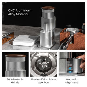 Nuevo Molinillo Cónico de Acero Inoxidable 420 de Aleación de Aluminio de 1KG, 60 RPM, Mini, Recargable por USB Tipo-C, Automático, Portátil, para Uso en Hoteles - Product Image 6