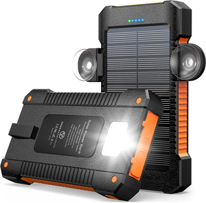 30000mah Flashlight <b>Charger</b> Ipx7 Waterproof Shockproof External <b>Battery</b> Pack Outdoor Camping <b>Solar</b> Power Bank - Product Image 3