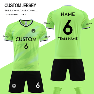 Ensemble maillot et survêtement de football personnalisables pour hommes, uniforme spécifique pour les équipes de football - Product Image 1