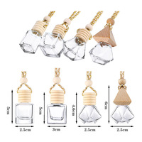 Diffuseur de bouteille d'huile de voiture de parfum de poche suspendu mignon 2ml 3ml 12ml désodorisant en liège pour produits ménagers Base en bois