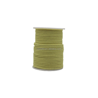 Cordon de treuil tressé en aramide jaune de 0,8 mm, haute ténacité, écologique, ignifuge et résistant aux hautes températures pour le verre