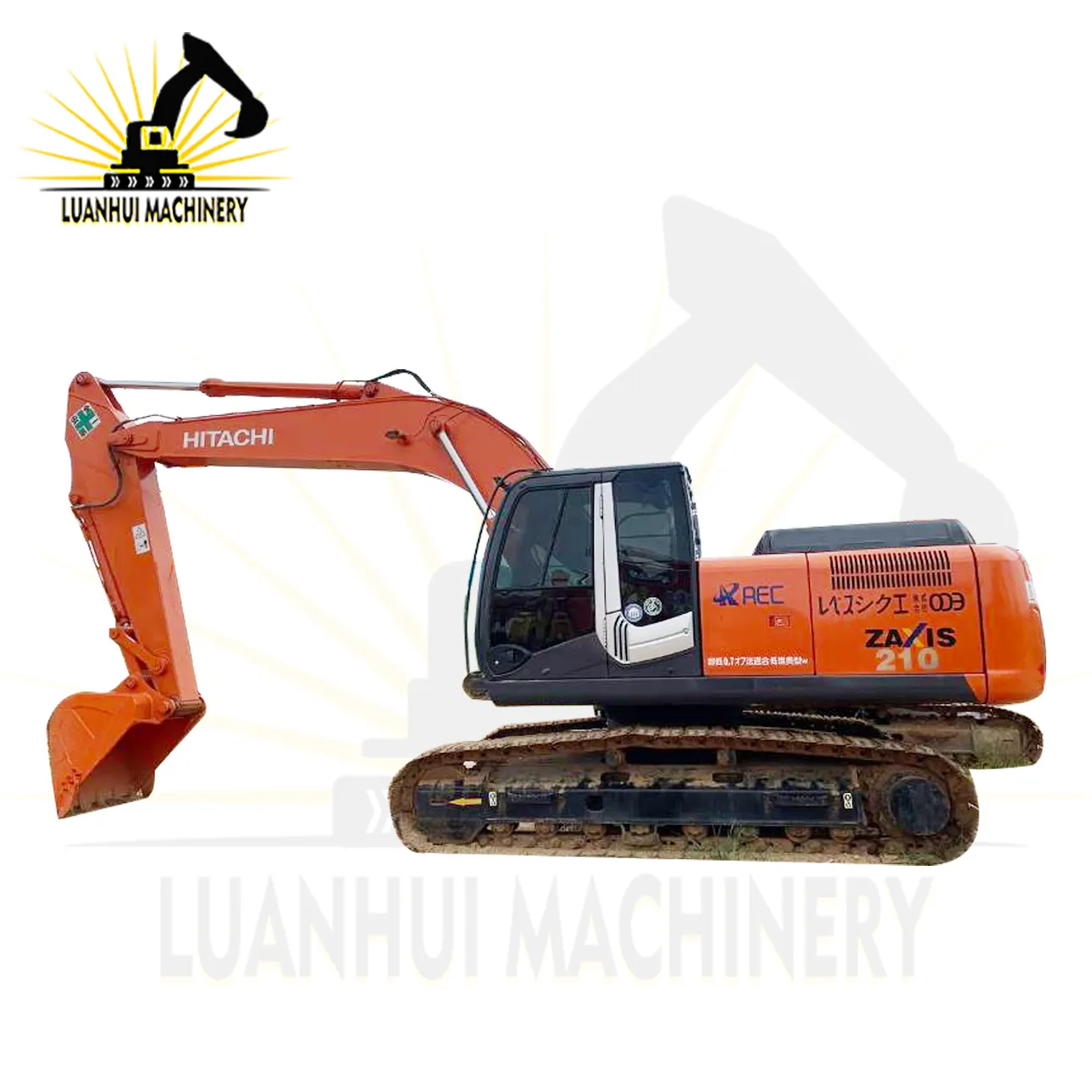 Excavatrice rétrocaveuse sur chenilles d'occasion Hitachi210-3 bon prix à vendre Excavatrice japonaise d'occasion