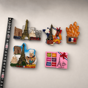 Boîte à macarons personnalisée OEM ODM Paris, aimant de réfrigérateur en résine, motif Tour Eiffel 3D, souvenir touristique de <span class=keywords><strong>France</strong></span> pour la vente en gros - Product Image 3