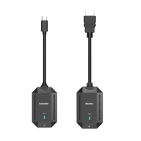 Adaptateur d'extension HDMI sans fil Type-C, émetteur-récepteur audio-vidéo, prend en charge la charge rapide 65W pour iPhone 15 16 MacBook
