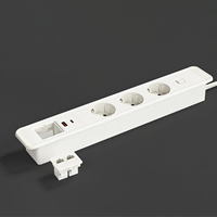 Bande d'alimentation de table encastrée montée sur bureau industriel PD20W avec USB-C 3 prises prise ue CE/ETL pour