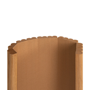 Impiallacciature di DESIGN MUMU a prezzi accessibili di lusso impressionanti tavole in rovere bianco curvo pannello di legno Forl parete decorazione armadietto - Product Image 5