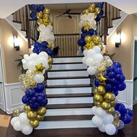 Ballons en latex métalliques perlés de 12 pouces, ballons en latex métalliques épais chromés, ballons de fête chromés pour la décoration d'anniversaire