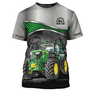 Magliette grafiche del trattore agricolo Fitspi Casual con stampa 3d T-shirt da uomo abbigliamento a girocollo Casual manica corta Unisex oversize