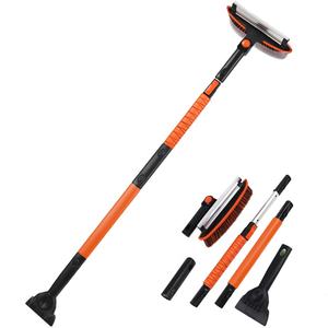 Brosse à neige professionnelle 3 en 1 avec manche extensible, grattoir à glace et raclette pour un entretien complet des vitres de véhicule - Product Image 3