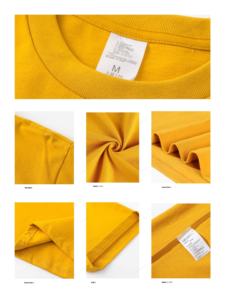 Sérigraphie personnalisée 280g T-shirt en coton épais blanc Streetwear surdimensionné T-shirts lourds grande taille T-shirts pour hommes - Product Image 2