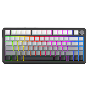 Tấn Công Cá Mập <span class=keywords><strong>X85</strong></span> Không Dây 82 Phím Chơi Game Cơ Khí Bàn Phím Với Núm Hot Swappable Gasket 75 Phần trăm Bàn Phím - Product Image 1