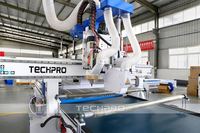 Routeur CNC TechPro ATC à changement d'outil automatique avec chargement et déchargement