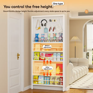 <span class=keywords><strong>ชั้น</strong></span><span class=keywords><strong>วาง</strong></span>หนังสือเหล็กบางเฉียบรุ่นใหม่ปี 2026 แบบติดผนัง <span class=keywords><strong>วาง</strong></span>หลังประตู <span class=keywords><strong>ชั้น</strong></span><span class=keywords><strong>วาง</strong></span><span class=keywords><strong>ของ</strong></span>แบบแคบตั้งพื้น พร้อมแผ่นเพ็กบอร์ด - Product Image 5