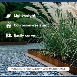 Cảnh quan cạnh 2 kim loại vườn cạnh cuộn linh hoạt cong khung thích hợp cho bãi cỏ, hoa giường cạnh, gỉ Màu sắc phong cảnh viền - Product Image 2