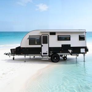 Nouvelle <span class=keywords><strong>caravane</strong></span> tout-terrain de luxe Ecocampor 19 pieds avec espace extensible, zone de couchage confortable, camping-car léger et pliable - Product Image 2