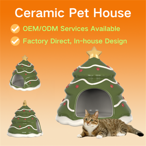 <span class=keywords><strong>Lit</strong></span> pour chien confortable et doux en céramique, fait main, en forme de cage pour chat, décoratif et festif pour Noël, pour animaux de compagnie, pour l'intérieur - Product Image 1