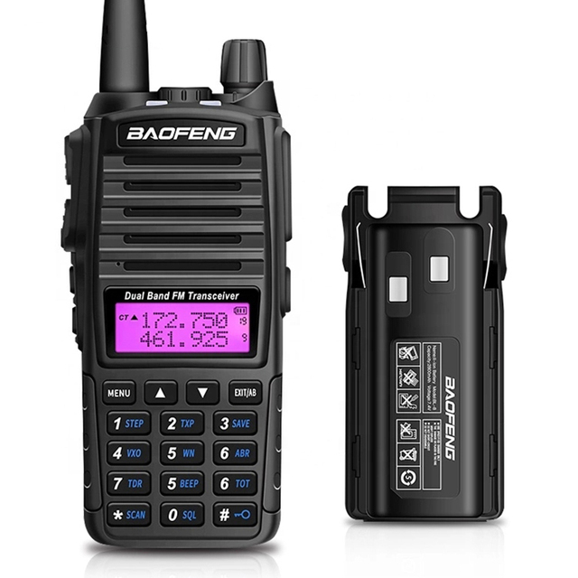 HOT Baofeng UV-82 Two-way Transceiver Radio Working Range 8km Walkie Talkie  Amateur VHF UHF Dual Band UV 82