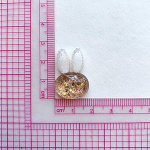 Arc <span class=keywords><strong>Rabitt</strong></span> mignon autocollants résine pendentif épingles à cheveux chaussures accessoires coque de téléphone bijoux résine artisanat pour la décoration - Product Image 6
