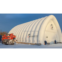 Hangar Gonflable Imperméable de Haute Qualité, Structure Autoportante, Couverture de Pavillon Mobile Temporaire avec Tissu PVC Quatre Saisons