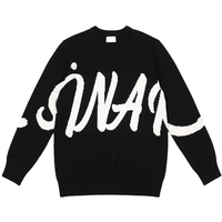 Pull-over en coton jacquard à motif floral épais pour homme, personnalisé OEM ODM, séchage rapide, anti-plis, à manches longues, idéal pour l'hiver