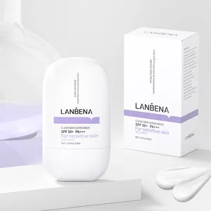 LANBENA Fabric Private Label Mineral Sunscreen Fairy Skin Premium Brightening Skin Aqua Sunscreen